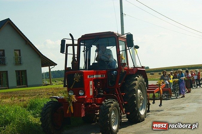 Zdjęcie w galerii na portalu naszraciborz.pl: Wesoły korowód na dożynkach w Makowie wiadomości z regionu