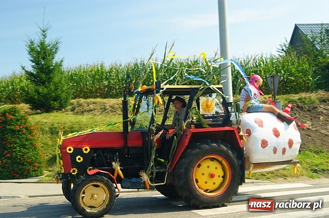 Zdjęcie w galerii na portalu naszraciborz.pl: Wesoły korowód na dożynkach w Makowie wiadomości z regionu