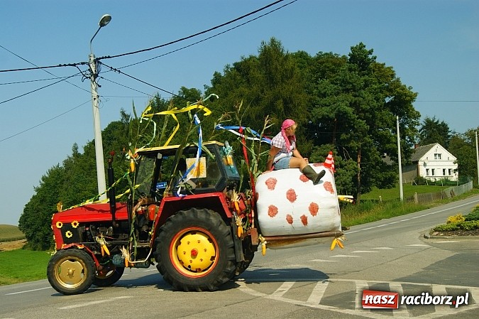Zdjęcie w galerii na portalu naszraciborz.pl: Wesoły korowód na dożynkach w Makowie wiadomości z regionu