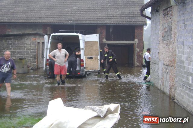 Zdjęcie w galerii na portalu naszraciborz.pl: POWÓDŹ w Nędzy - podtopione domostwa wiadomości z regionu
