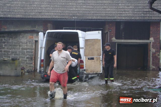 Zdjęcie w galerii na portalu naszraciborz.pl: POWÓDŹ w Nędzy - podtopione domostwa wiadomości z regionu