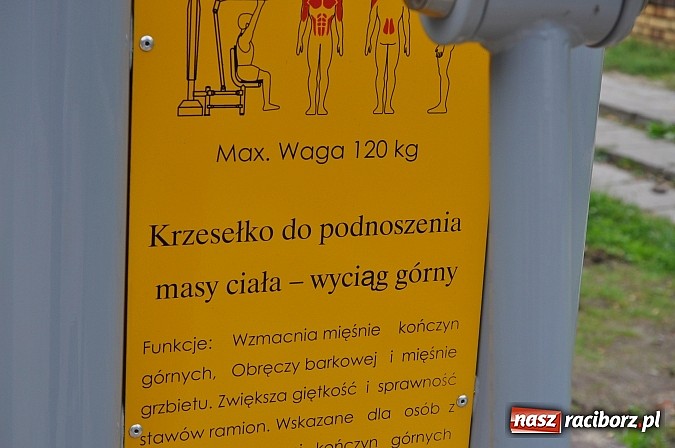 Zdjęcie w galerii na portalu naszraciborz.pl: Racibórz ma kolejną siłownię pod chmurką wiadomości z regionu