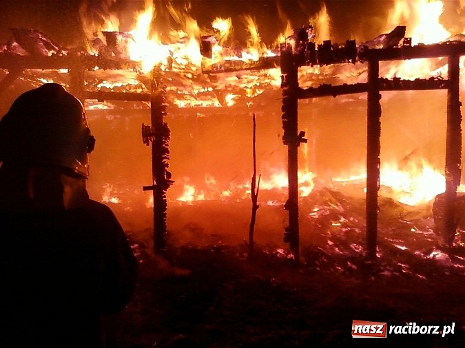 Zdjęcie w galerii na portalu naszraciborz.pl: Pożar budynku gospodarczego w Kuźni wiadomości z regionu