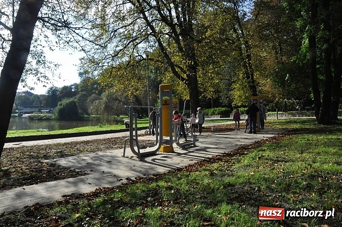 Zdjęcie w galerii na portalu naszraciborz.pl: Do parku im. Miasta Roth po zdrowie. Siłownia pod chmurką już dostępna wiadomości z regionu