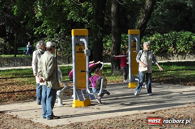 Zdjęcie w galerii na portalu naszraciborz.pl: Do parku im. Miasta Roth po zdrowie. Siłownia pod chmurką już dostępna wiadomości z regionu