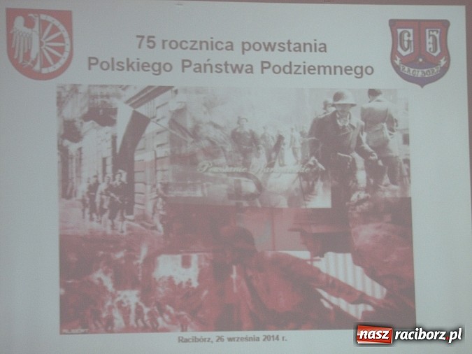Zdjęcie w galerii na portalu naszraciborz.pl: 75 rocznica powstania Polskiego Państwa Podziemnego. Obchody w Gimnazjum nr 5 wiadomości z regionu