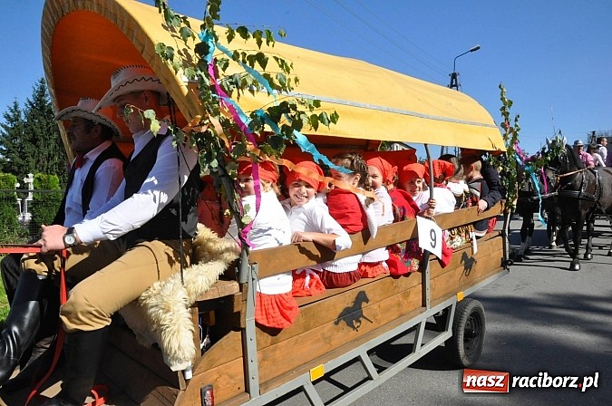 Zdjęcie w galerii na portalu naszraciborz.pl: Brzezie to potęga! Huczne dożynki miejskie 2014. Wspaniały korowód wiadomości z regionu