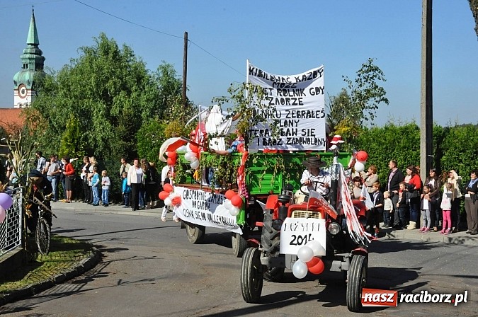 Zdjęcie w galerii na portalu naszraciborz.pl: Brzezie to potęga! Huczne dożynki miejskie 2014. Wspaniały korowód wiadomości z regionu
