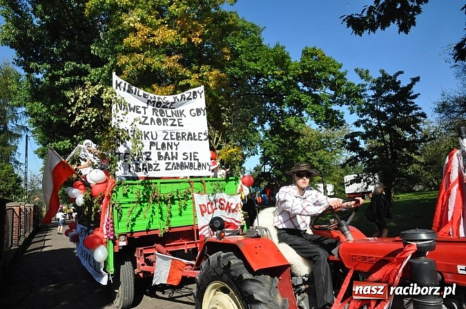 Zdjęcie w galerii na portalu naszraciborz.pl: Brzezie to potęga! Huczne dożynki miejskie 2014. Wspaniały korowód wiadomości z regionu