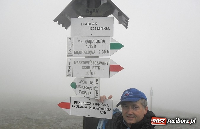 Zdjęcie w galerii na portalu naszraciborz.pl: Zdobywca Korony Gór Polski w Beskidzie Żywieckim wiadomości z regionu