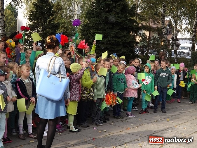 Zdjęcie w galerii na portalu naszraciborz.pl: Zielona flaga powiewa już nad SP 1 w Raciborzu wiadomości z regionu