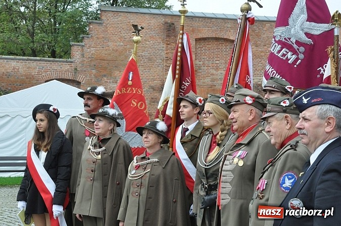 Zdjęcie w galerii na portalu naszraciborz.pl: Polskie sokoły zjechały na raciborski zamek wiadomości z regionu