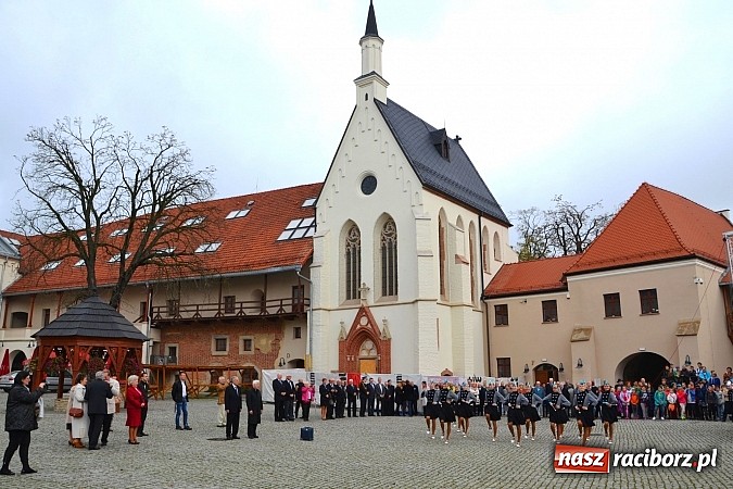 Zdjęcie w galerii na portalu naszraciborz.pl: Polskie sokoły zjechały na raciborski zamek wiadomości z regionu