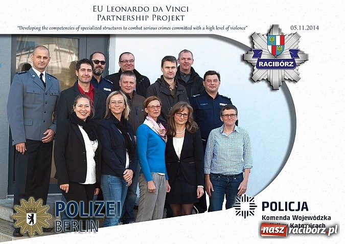 Zdjęcie w galerii na portalu naszraciborz.pl: Berlińscy policjanci w komendzie w Raciborzu  wiadomości z regionu
