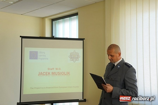 Zdjęcie w galerii na portalu naszraciborz.pl: Berlińscy policjanci w komendzie w Raciborzu  wiadomości z regionu