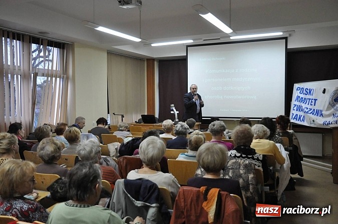 Zdjęcie w galerii na portalu naszraciborz.pl: Komunikacja z rodziną i personelem medycznym osób dotkniętych chorobą nowotworową wiadomości z regionu