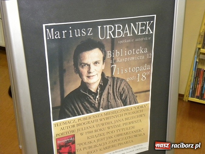 Zdjęcie w galerii na portalu naszraciborz.pl: Spotkanie autorskie z Mariuszem Urbankiem  wiadomości z regionu