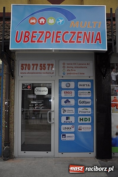 Zdjęcie w galerii na portalu naszraciborz.pl: Ubezpiecz się tanio, ale pewnie! Firma MULTI UBEZPIECZENIA zaprasza do nowego biura wiadomości z regionu
