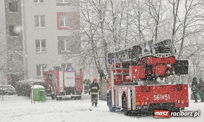 Zdjęcie w galerii na portalu naszraciborz.pl: Służby ratunkowe mają pełne ręce roboty. Pożar oraz kolizje na śliskich jezdniach wiadomości z regionu
