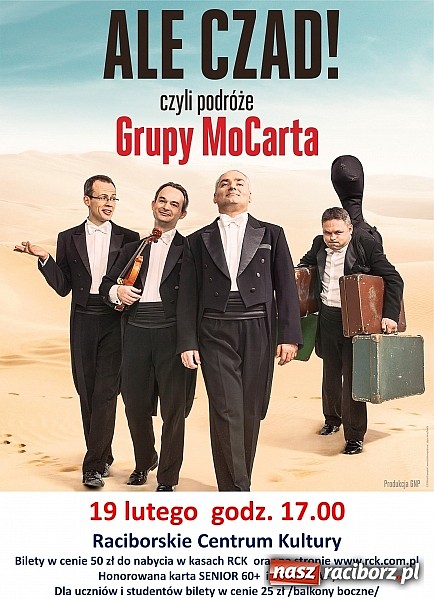Zdjęcie w galerii na portalu naszraciborz.pl: RCK pełen rozrywki! Początek roku m.in. z Anną Marią Jopek i Grupą MoCarta  wiadomości z regionu
