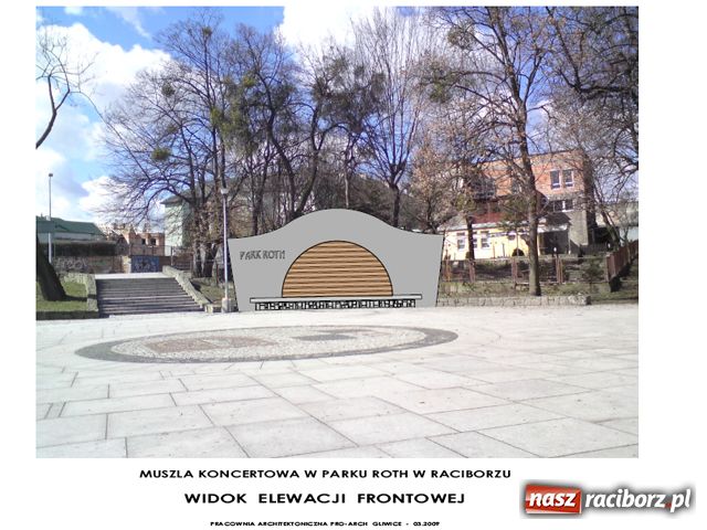 Zdjęcie w galerii na portalu naszraciborz.pl: W Parku Roth będzie muszla koncertowa wiadomości z regionu