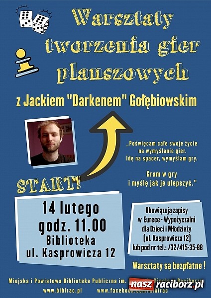 Zdjęcie w galerii na portalu naszraciborz.pl: Zajęcia dla miłośników gier w raciborskiej bibliotece wiadomości z regionu