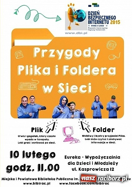 Zdjęcie w galerii na portalu naszraciborz.pl: Przyjdź do biblioteki i spotkaj się z Plikiem i Folderem! wiadomości z regionu