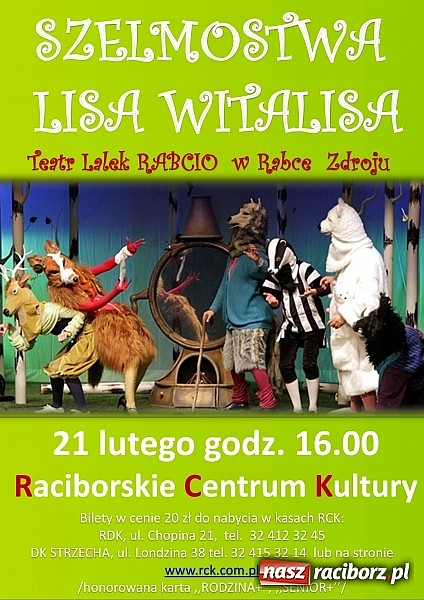 Zdjęcie w galerii na portalu naszraciborz.pl: Teatr Lalek zawita do RCK już 21 lutego!  wiadomości z regionu
