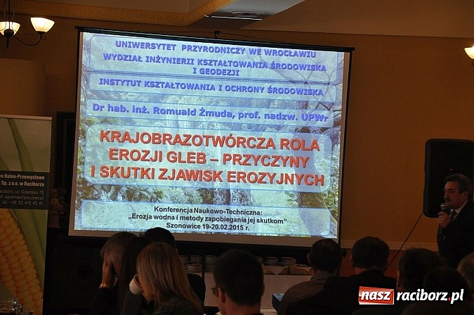 Zdjęcie w galerii na portalu naszraciborz.pl: Za nami I dzień konferencji poświęconej erozji wodnej wiadomości z regionu