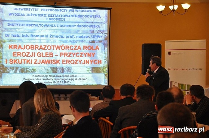Zdjęcie w galerii na portalu naszraciborz.pl: Za nami I dzień konferencji poświęconej erozji wodnej wiadomości z regionu