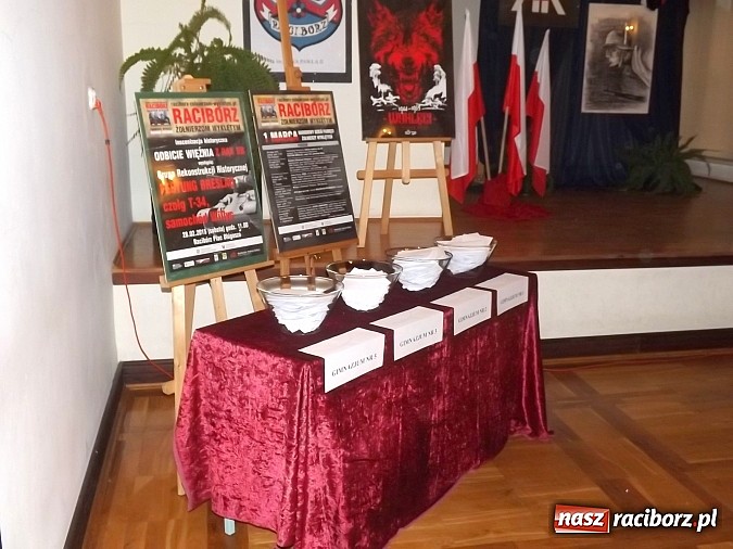 Zdjęcie w galerii na portalu naszraciborz.pl: Konkurs wiedzy - Żołnierze Niezłomni Wyklęci wiadomości z regionu