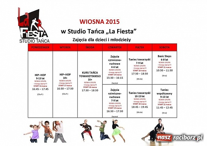 Zdjęcie w galerii na portalu naszraciborz.pl: Dzień Otwarty dla dzieci i młodzieży w Studiu Tańca La Fiesta wiadomości z regionu