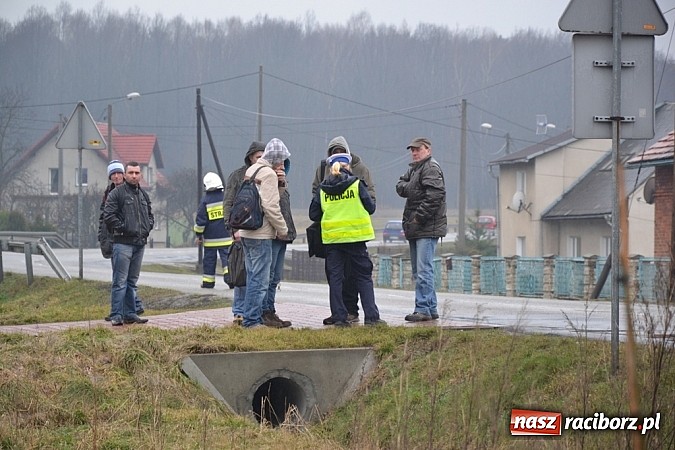 Zdjęcie w galerii na portalu naszraciborz.pl: Wyprzedzanie zakończone w rowie wiadomości z regionu
