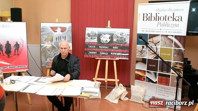 Zdjęcie w galerii na portalu naszraciborz.pl: Narodowy Dzień Pamięci Żołnierzy Wyklętych - spotkanie z Leszkiem Żebrowskim wiadomości z regionu