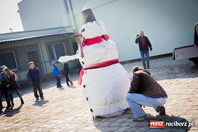 Zdjęcie w galerii na portalu naszraciborz.pl: W Studziennej jak co roku spalili bałwana wiadomości z regionu