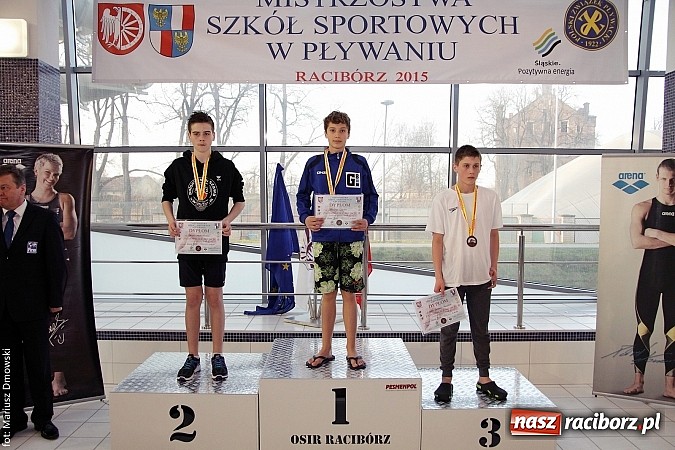 Zdjęcie w galerii na portalu naszraciborz.pl: Pływanie. Zarembik, Bubak i Lesik z brązem w mistrzostwach szkół sportowych wiadomości z regionu