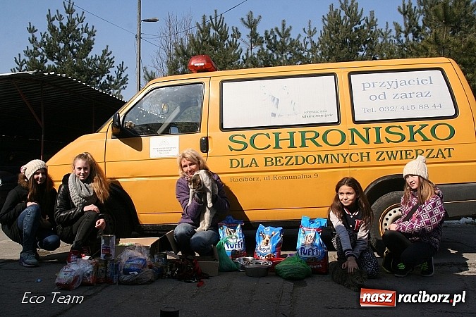 Zdjęcie w galerii na portalu naszraciborz.pl: Eco Team z darami w Schronisku dla Bezdomnych Zwierząt wiadomości z regionu