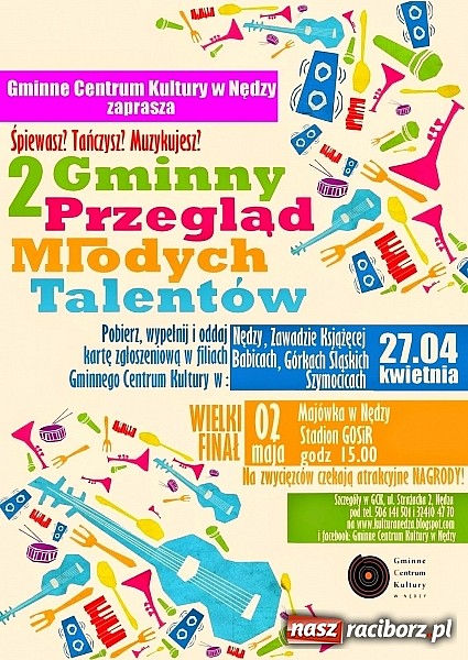 Zdjęcie w galerii na portalu naszraciborz.pl: Zgłoś się do Przeglądu Talentów w Nędzy! wiadomości z regionu