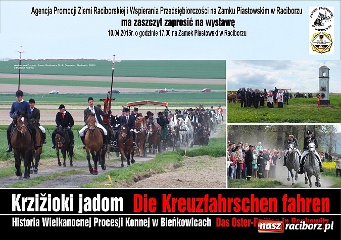 Zdjęcie w galerii na portalu naszraciborz.pl: Wielkanocna procesja konna w Bieńkowicach – finisaż wystawy na zamku wiadomości z regionu