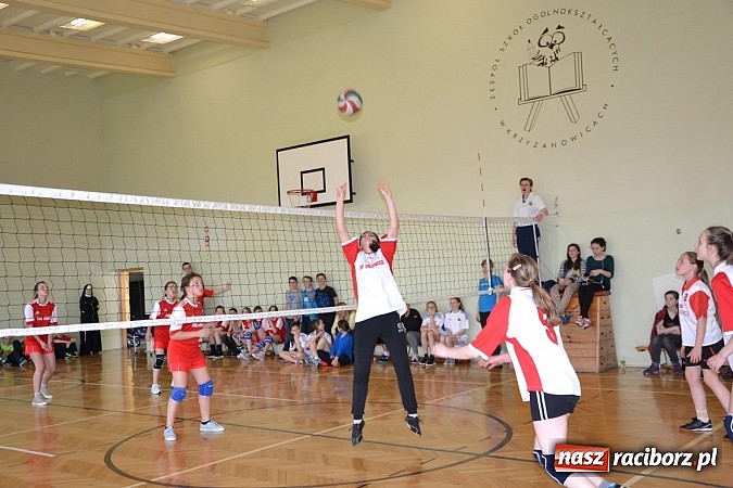 Zdjęcie w galerii na portalu naszraciborz.pl: Finał zawod&oacute;w rejonowych w mini siatk&oacute;wce dziewcząt w Krzyżanowicach wiadomości z regionu