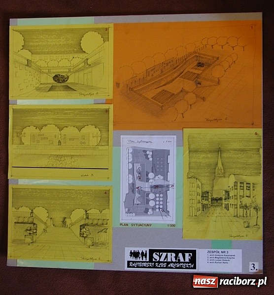 Zdjęcie w galerii na portalu naszraciborz.pl: Plac Długosza przyszłości - wizja Raciborskiego Klubu Architekta SZRAF sprzed dekady wiadomości z regionu