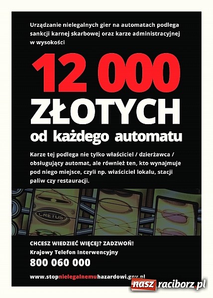 Zdjęcie w galerii na portalu naszraciborz.pl: Nie daj się wkręcić. Stop nielegalnemu hazardowi wiadomości z regionu
