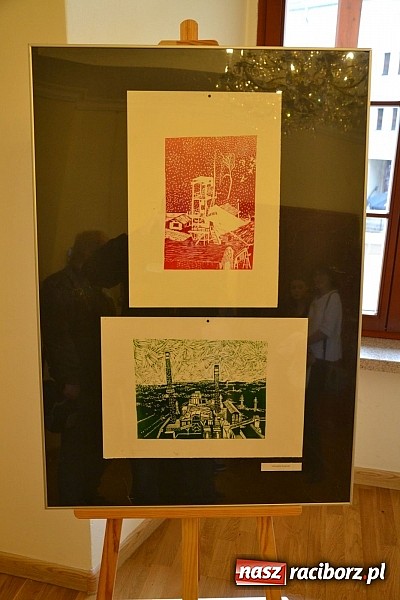 Zdjęcie w galerii na portalu naszraciborz.pl: Grafiki członk&oacute;w Koła Naukowego GRAFIT - na zamku otwarto nową wystawę wiadomości z regionu