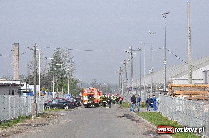 Zdjęcie w galerii na portalu naszraciborz.pl: Pożar hali produkcyjnej w Kornicach. Wielkie ćwiczenia raciborskich strażaków wiadomości z regionu