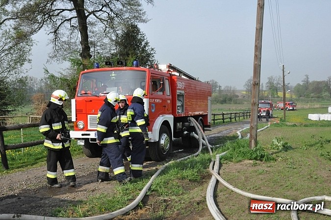 Zdjęcie w galerii na portalu naszraciborz.pl: Pożar hali produkcyjnej w Kornicach. Wielkie ćwiczenia raciborskich strażaków wiadomości z regionu