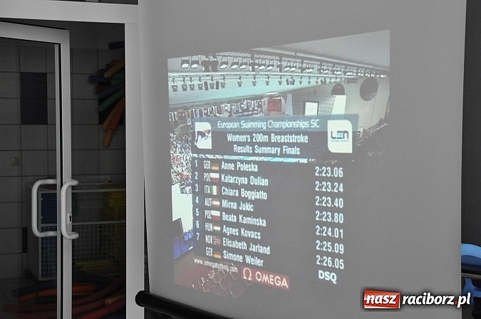 Zdjęcie w galerii na portalu naszraciborz.pl: Pływanie. Benefis Kasi Dulian wiadomości z regionu