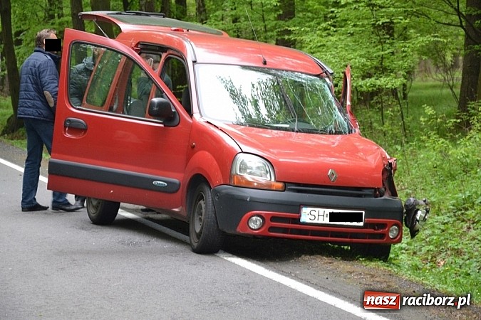 Zdjęcie w galerii na portalu naszraciborz.pl: Czołowe zderzenie busa z BMW! DW919 na odcinku Jankowice-Rudy zablokowana!  wiadomości z regionu