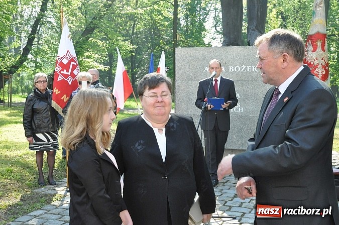 Zdjęcie w galerii na portalu naszraciborz.pl: Wspomnieli walkę Arki Bożka o polski Racibórz wiadomości z regionu
