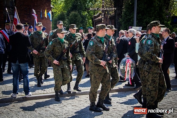 Zdjęcie w galerii na portalu naszraciborz.pl: Obchody Narodowego Święta Konstytucji 3 Maja wiadomości z regionu