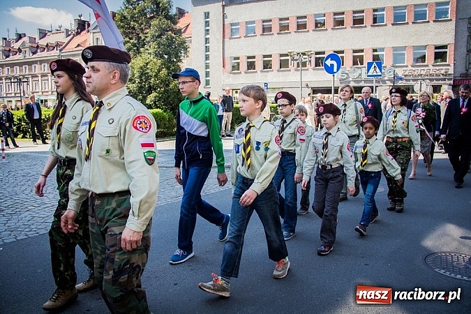 Zdjęcie w galerii na portalu naszraciborz.pl: Obchody Narodowego Święta Konstytucji 3 Maja wiadomości z regionu